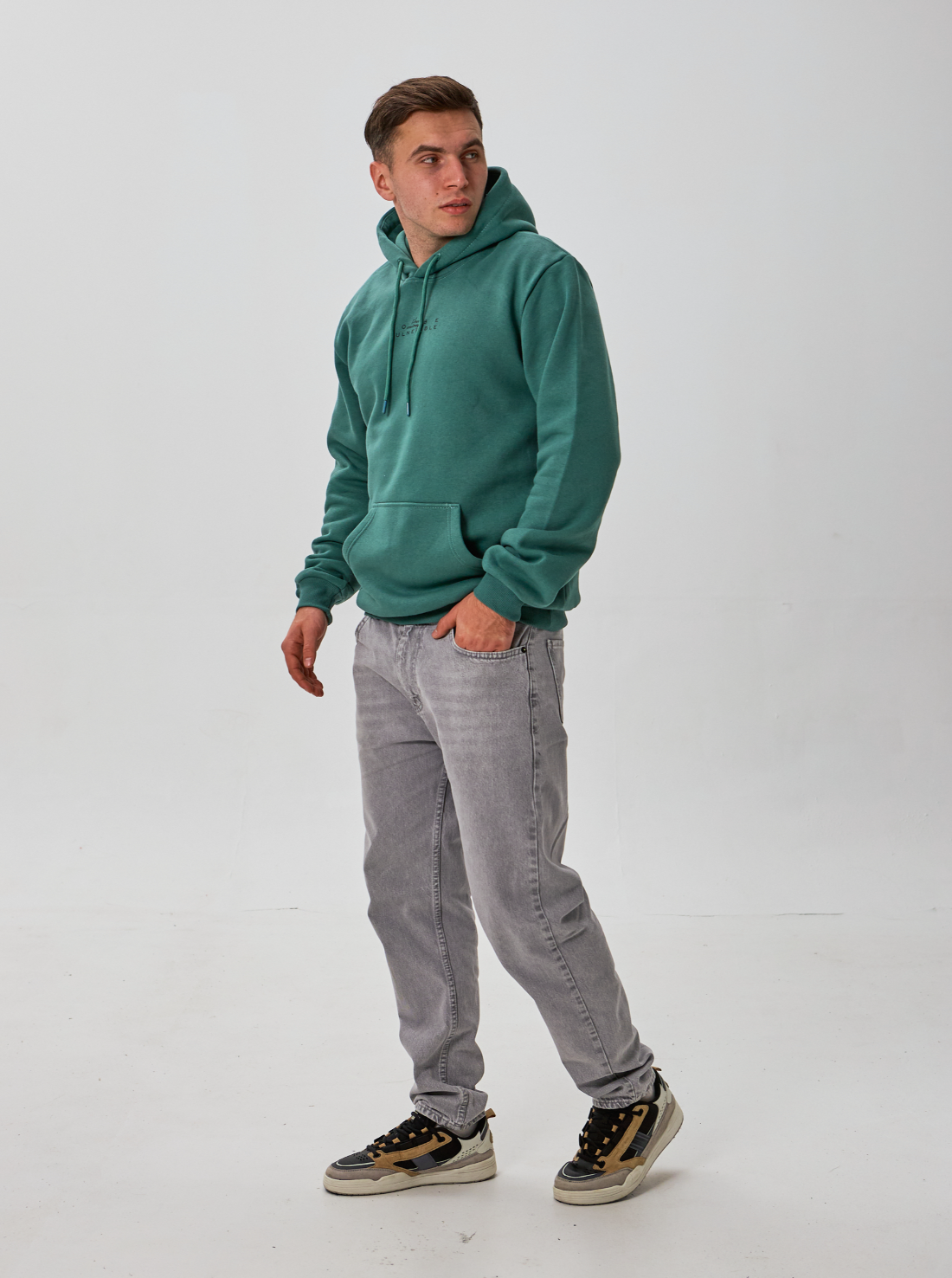 Тепле чоловіче худі з принтом HAVE TO COINAGE VULNERABLE 30184