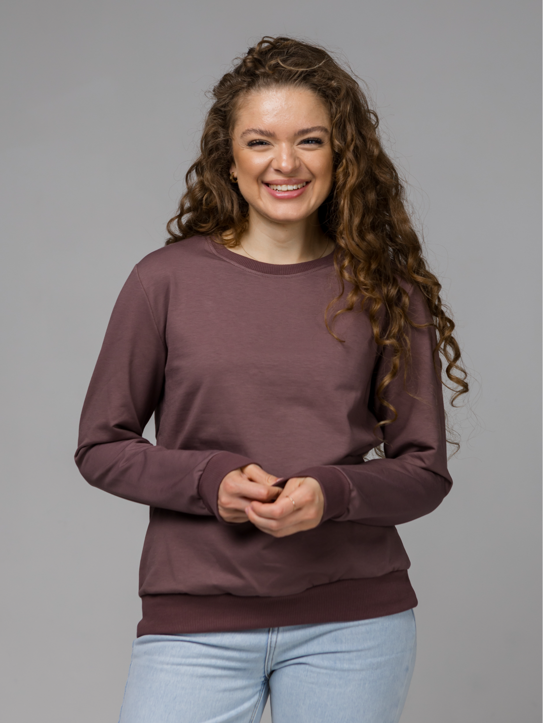 Класичний жіночий базовий світшот 24200