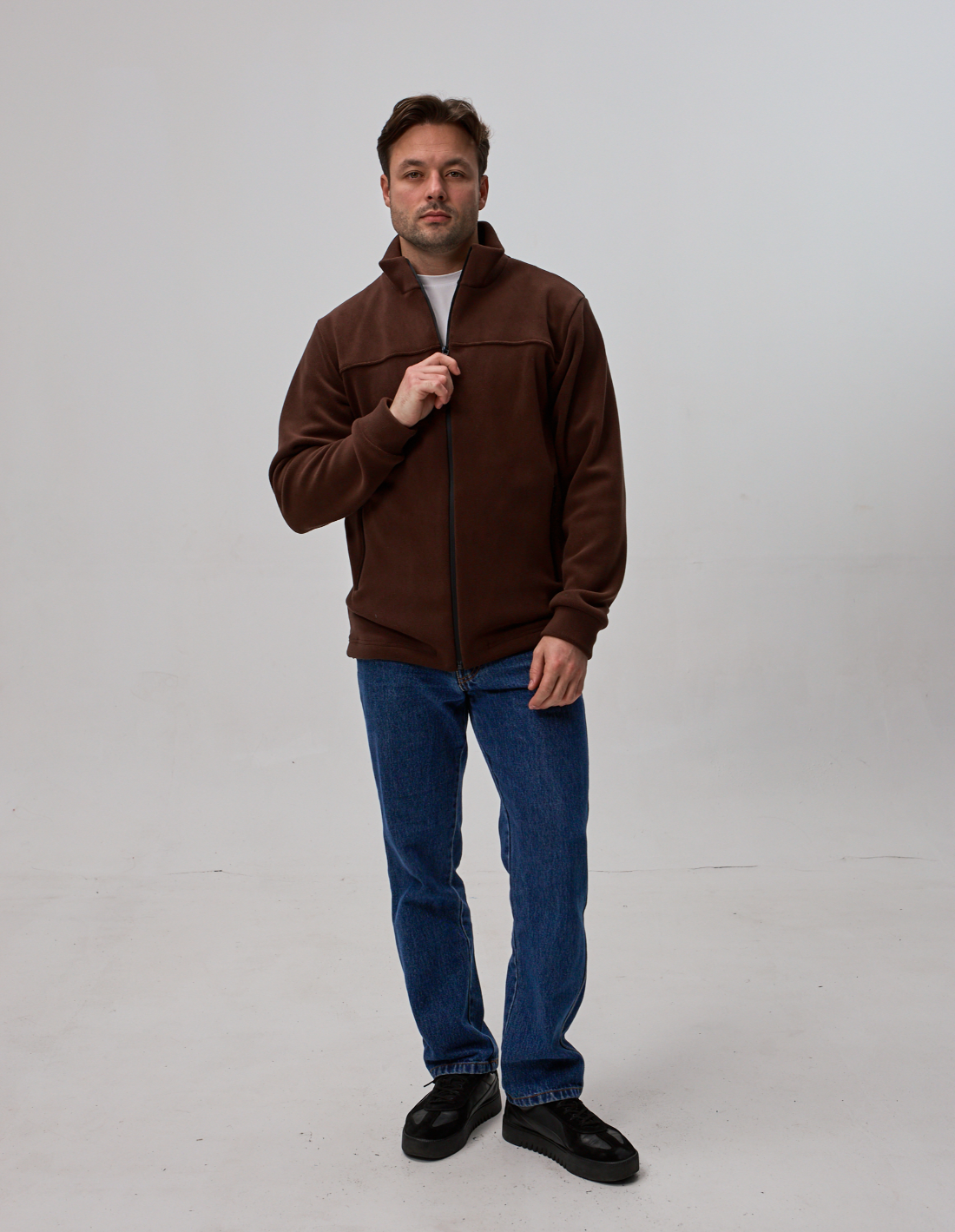 Чоловіча кофта флісова на застібці 30480