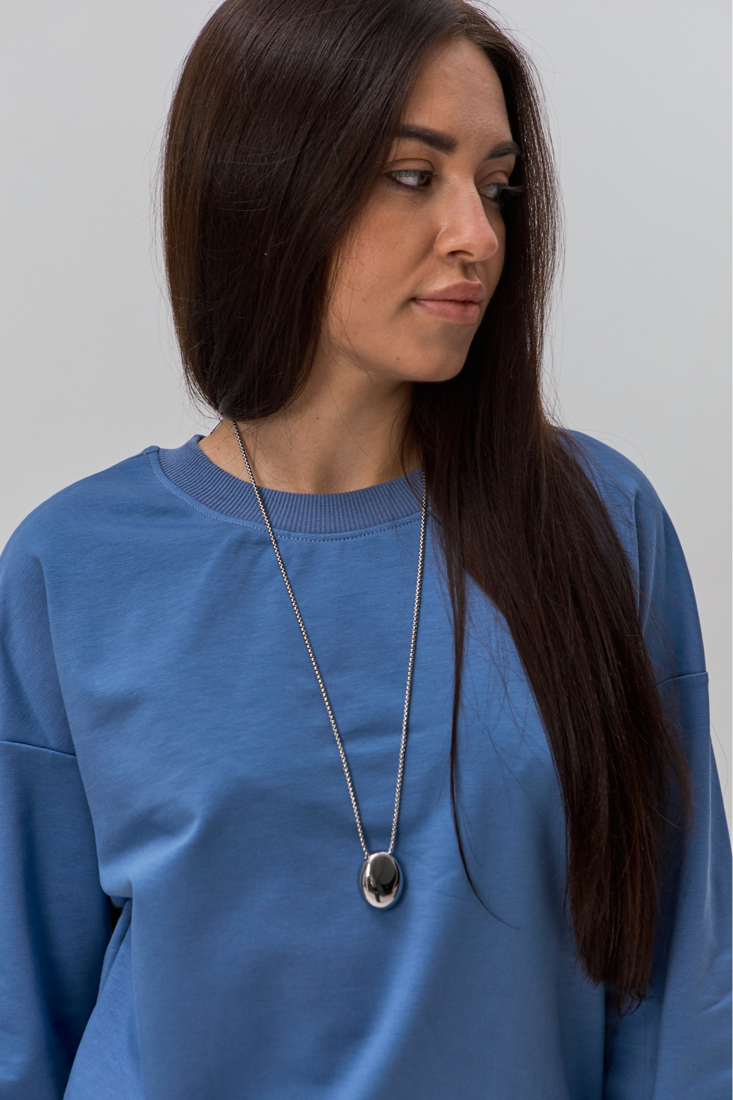 Світшот жіночий спущене плече oversize Hector 24049