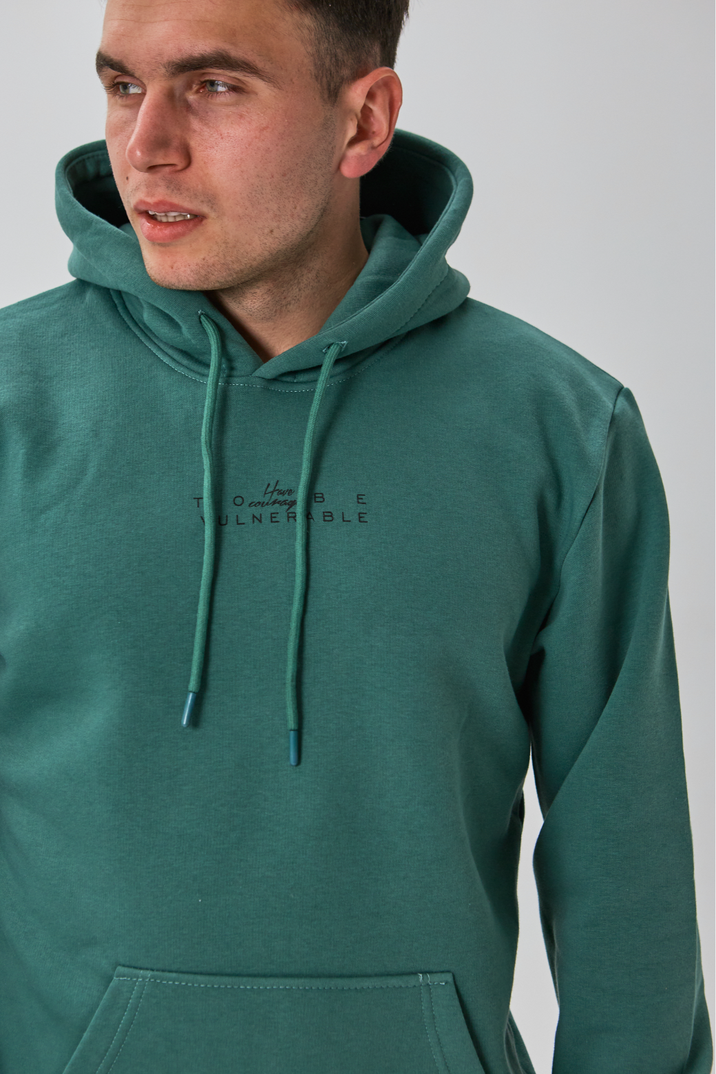 Тепле чоловіче худі з принтом HAVE TO COINAGE VULNERABLE 30184