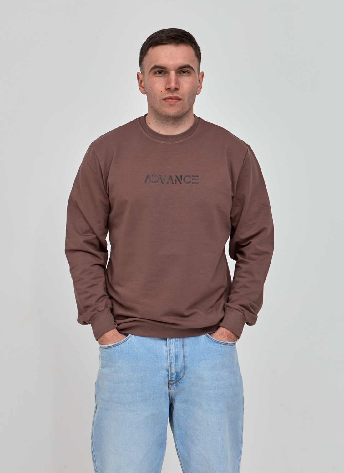 Чоловічий світшот великих розмірів ADVANCE 18026