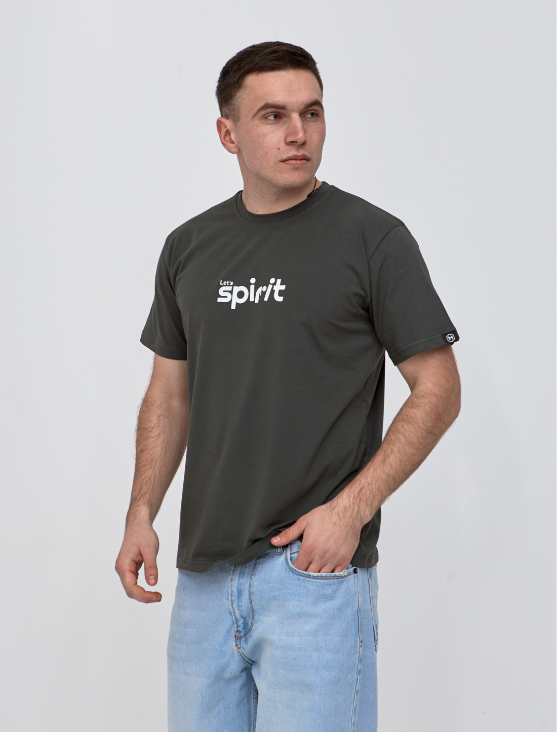 Футболка больших размеров с оригинальным принтом LET'S SPIRIT Hector 40665