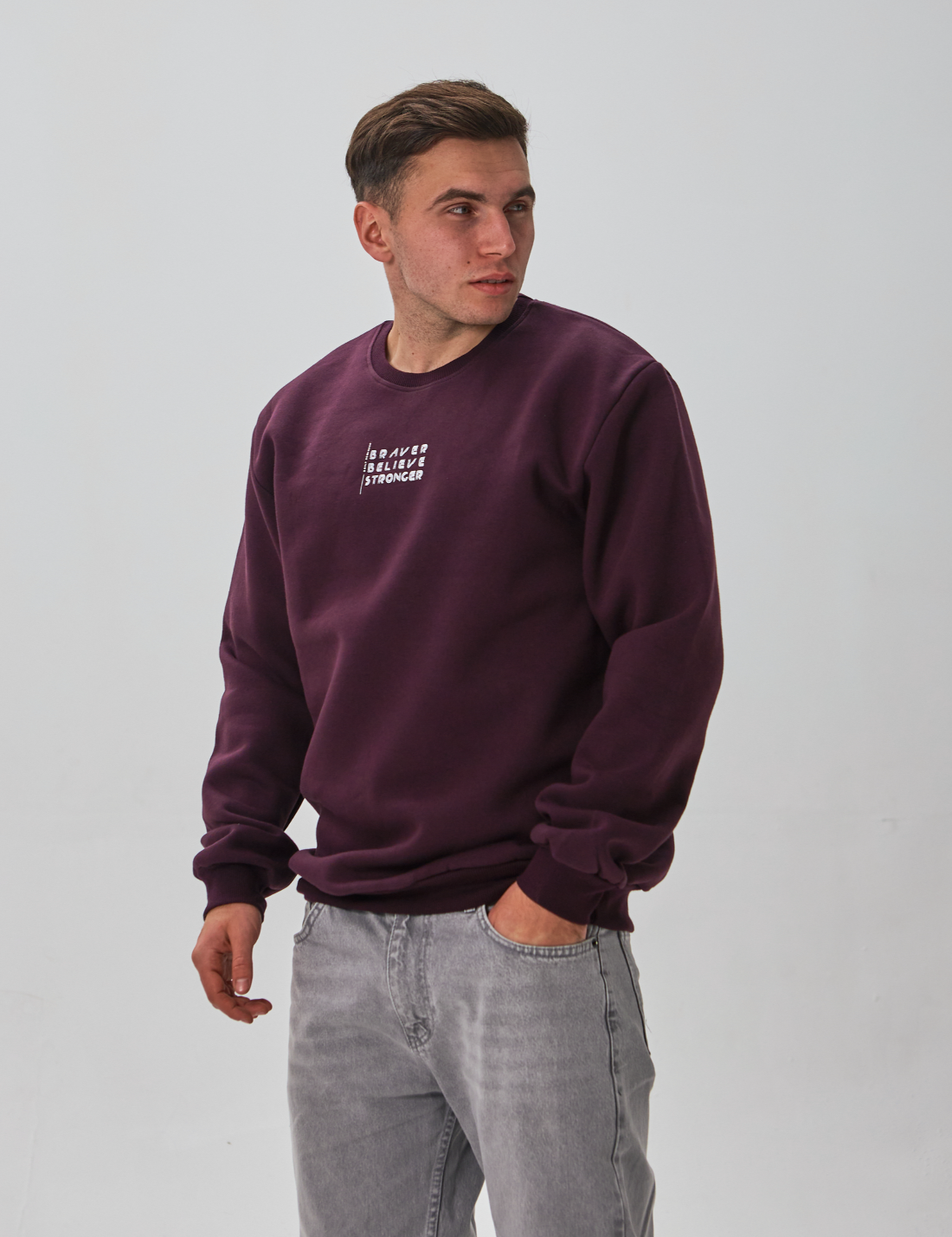 Теплый мужской свитшот BRAVER BELIEVE STRONGER 30606