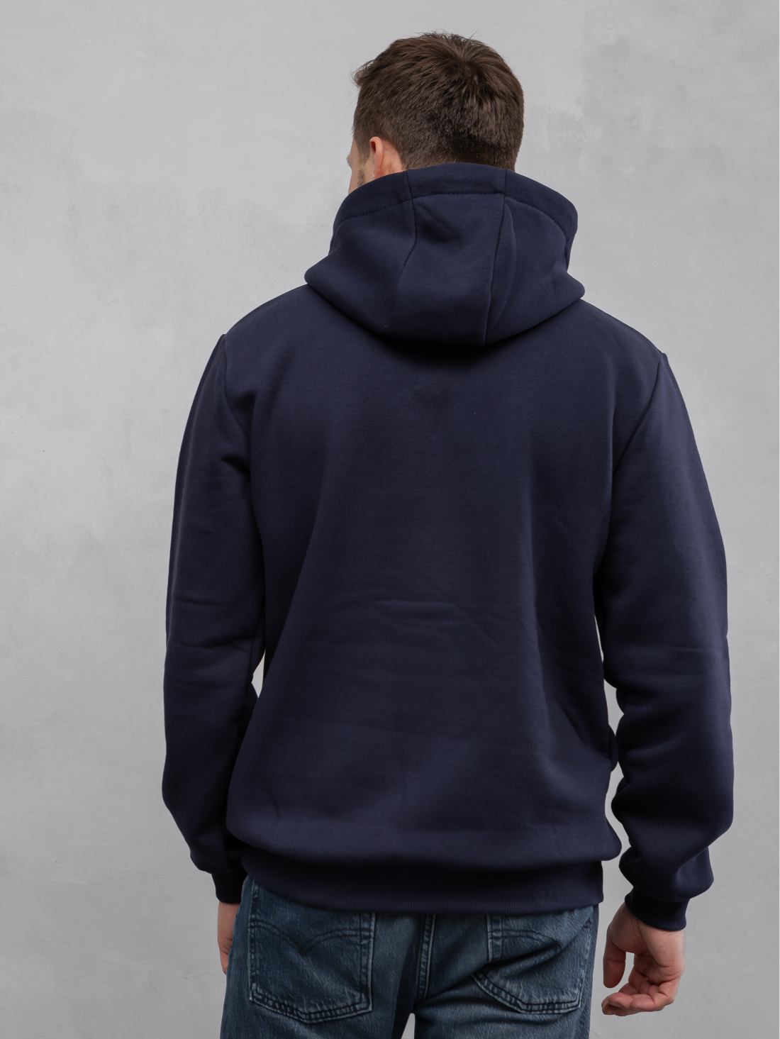 Толстовка великих розмірів без шнурка в капюшоні Hector 30129