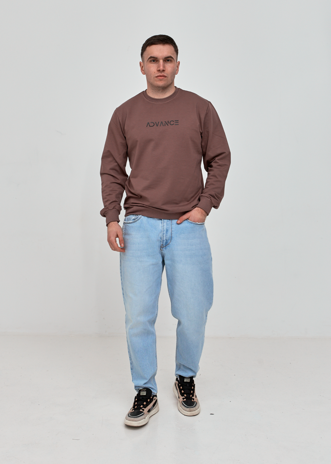 Чоловічий світшот великих розмірів ADVANCE 18026