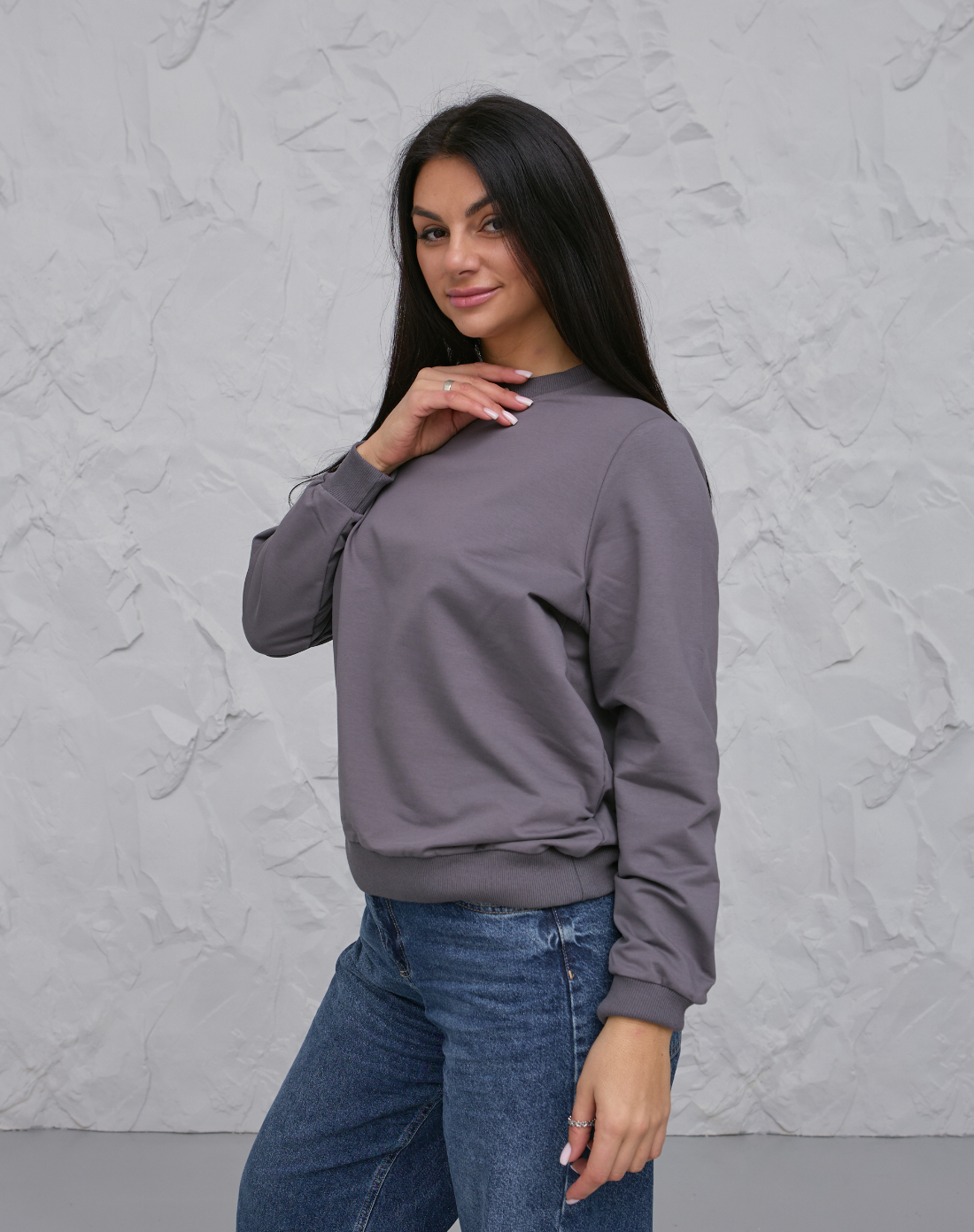 Класичний жіночий світшот великих розмірів Hector 24210