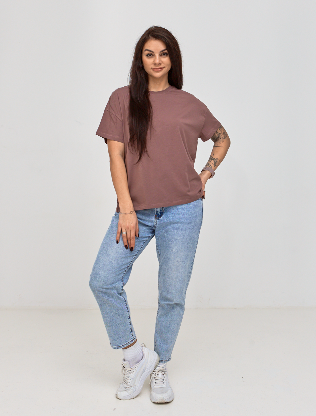 Жіноча базова футболка великих розмірів Hector 24561