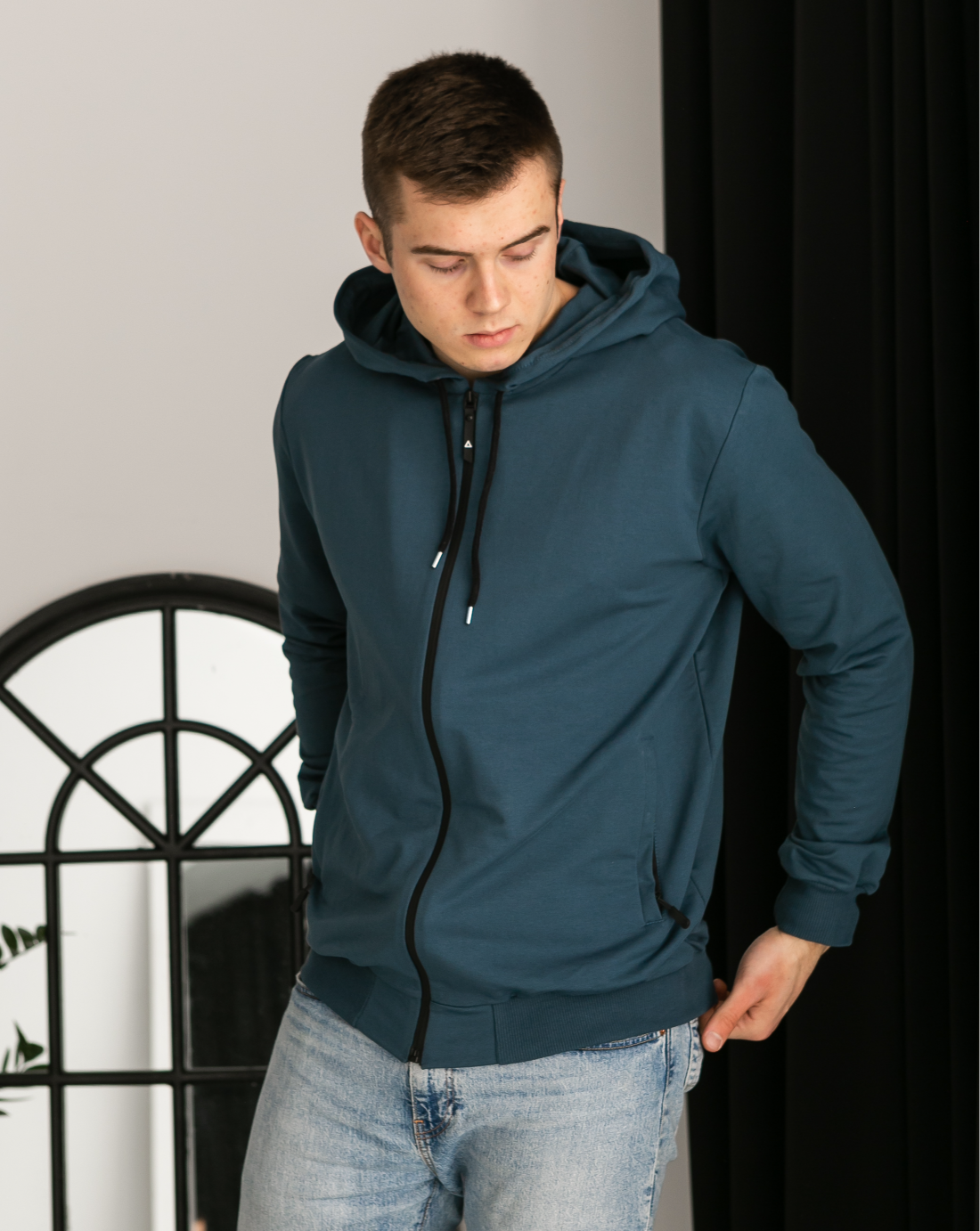 Кофта size+ з блискавкою hector 18154 (18152)