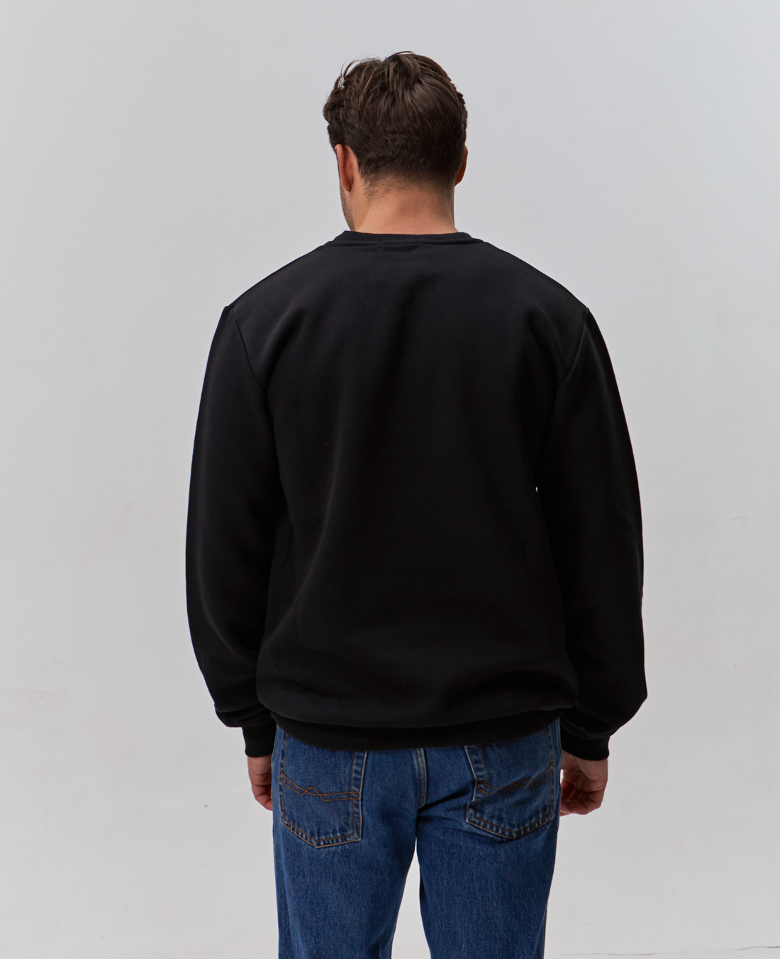 Теплий однотонний чоловічий світшот hector 30324