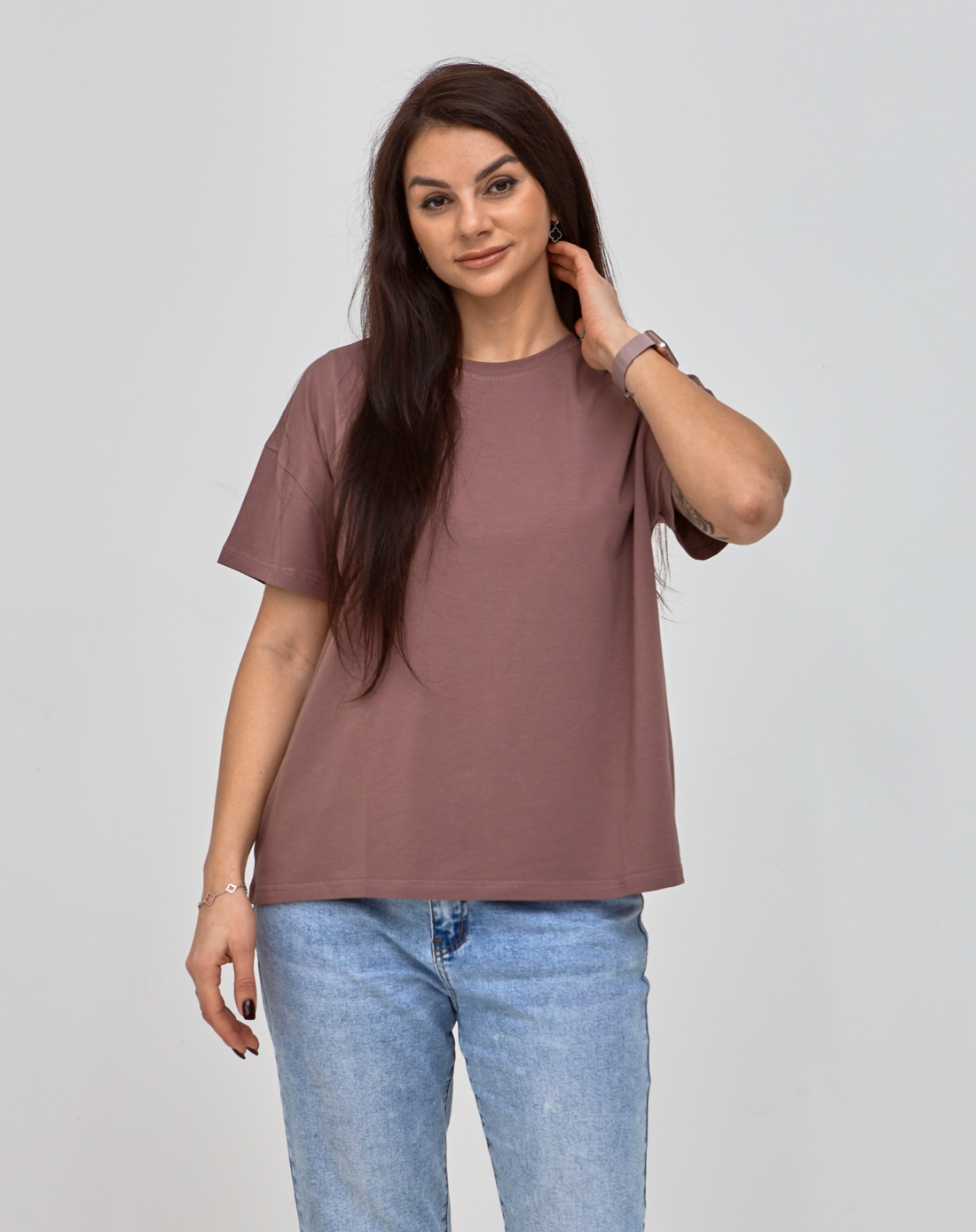 Жіноча базова футболка великих розмірів Hector 24561