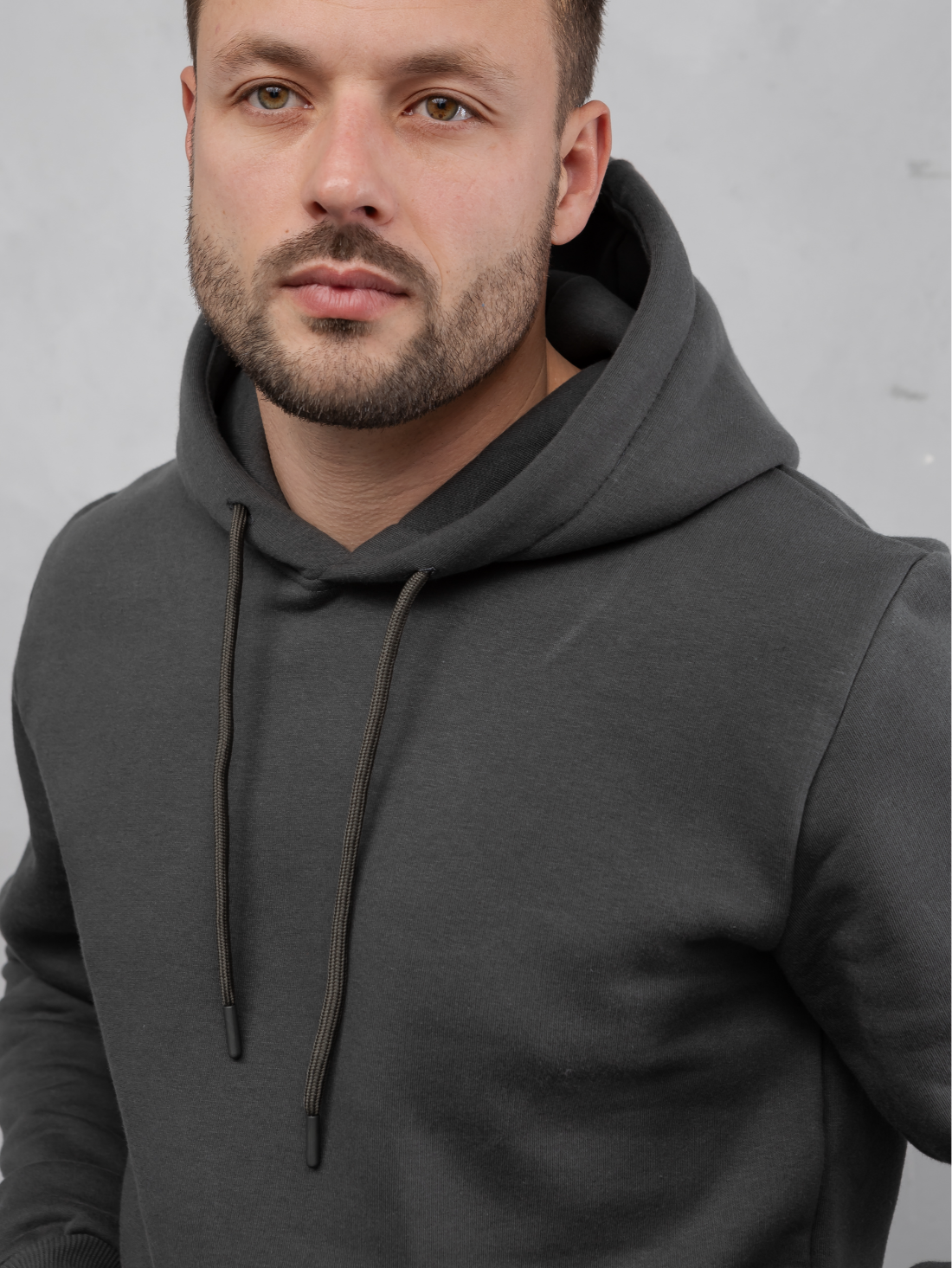 Однотонное мужское худи hector 30031