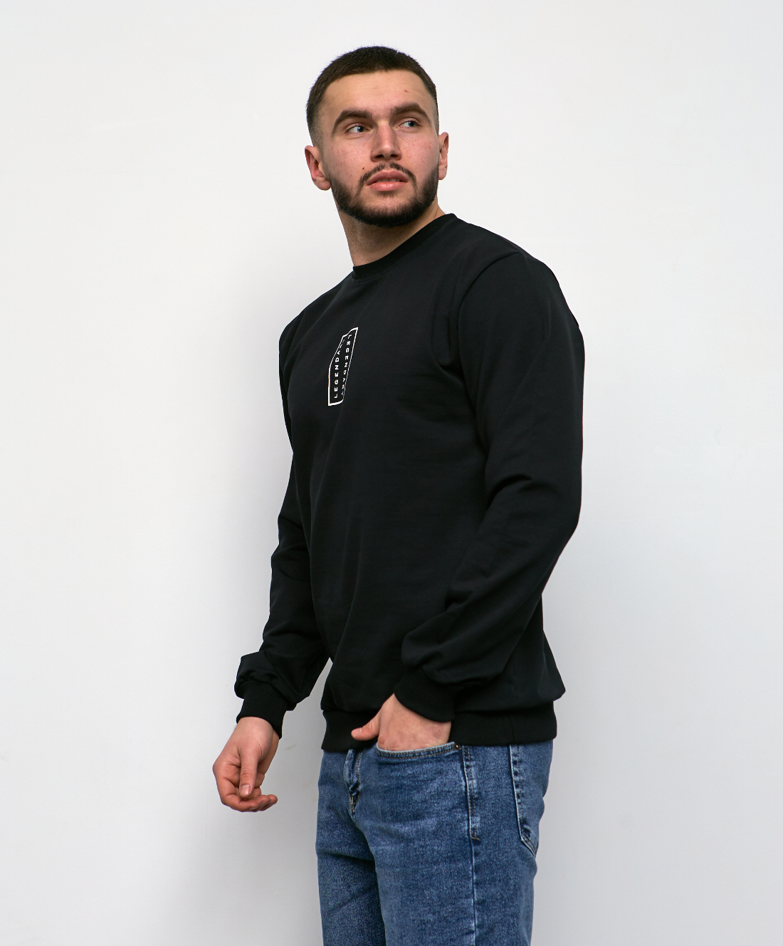 Свитшот больших размеров с принтом LEGENDARY 18037