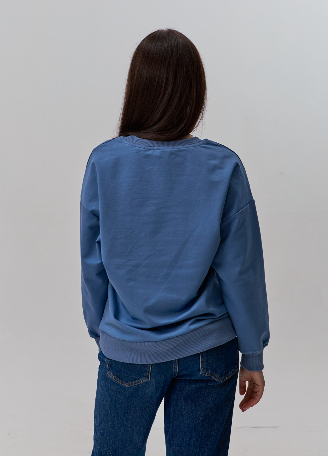 Світшот жіночий спущене плече oversize Hector 24049