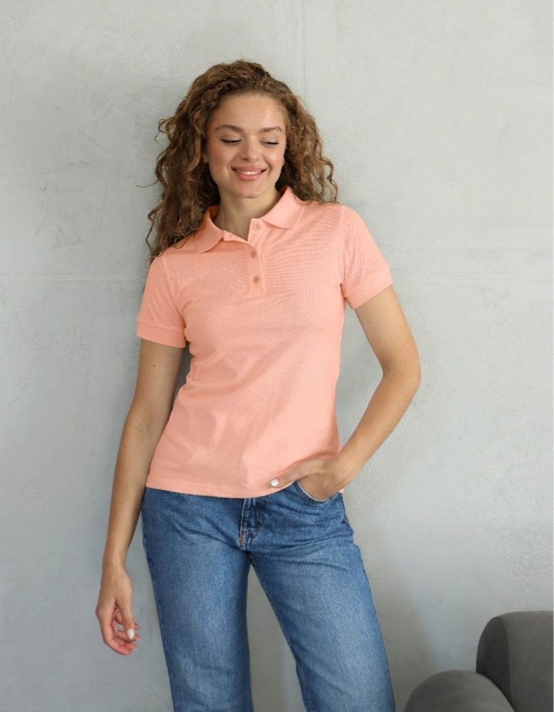 Женская футболка поло 24101