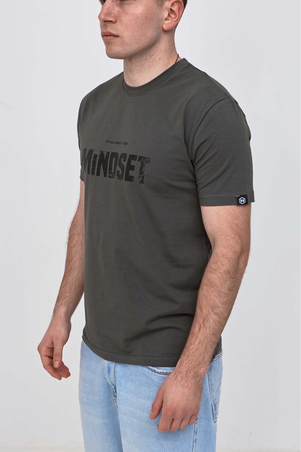 Чоловіча футболка з принтом MINDSET 42020