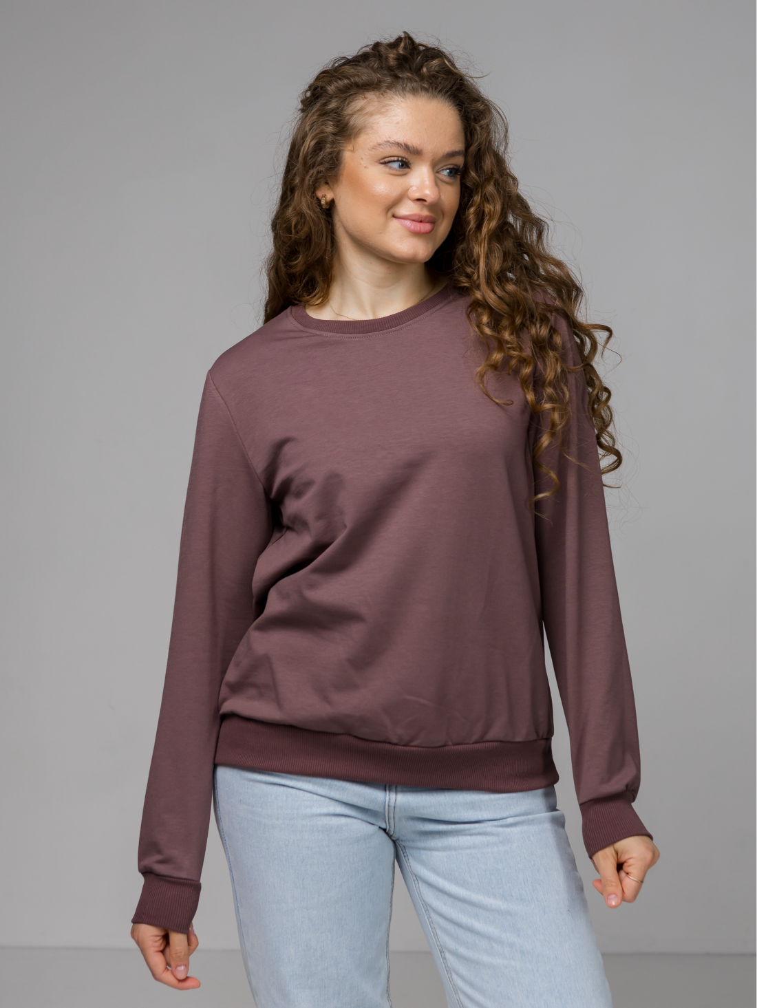 Класичний жіночий базовий світшот 24200