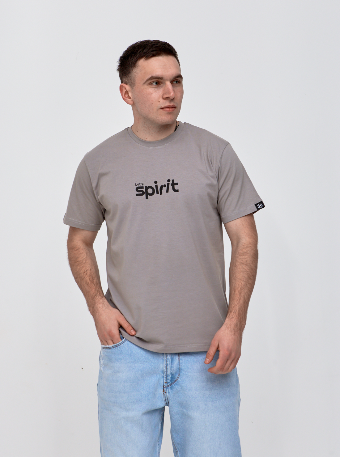 Футболка больших размеров с оригинальным принтом LET'S SPIRIT Hector 40665