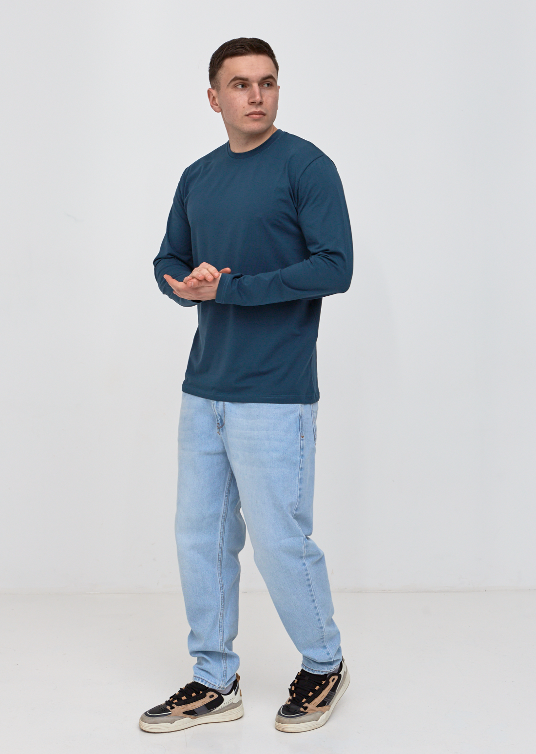 Чоловічий лонгслів великих розмірів Hector 25200