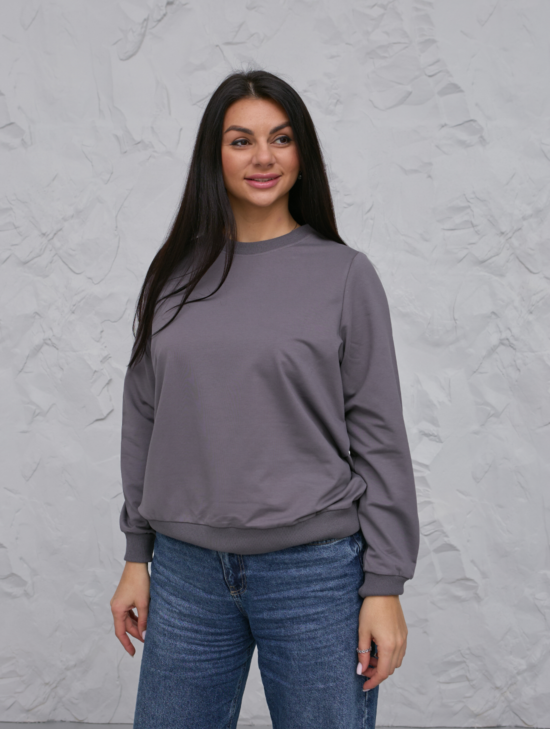 Класичний жіночий світшот великих розмірів Hector 24210