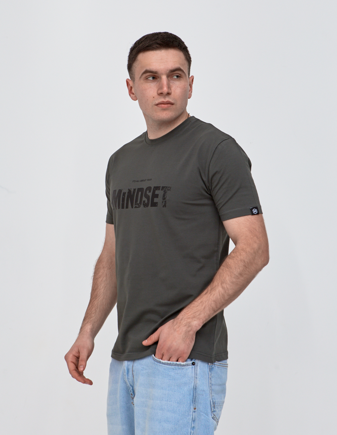 Чоловіча футболка з принтом MINDSET 42020