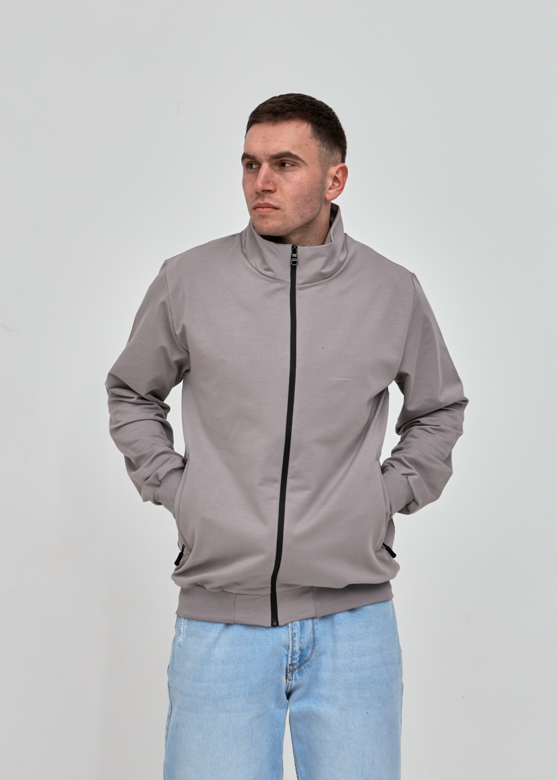 Кофта на застібці великих розмірів Hector 18156