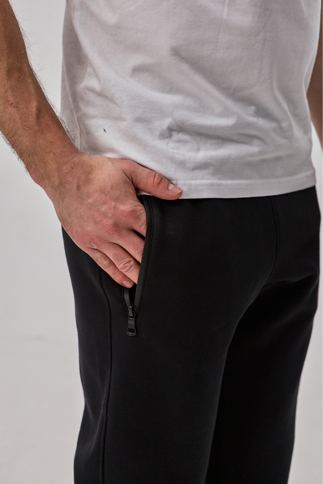 Теплі прямі штани на манжетах 30671