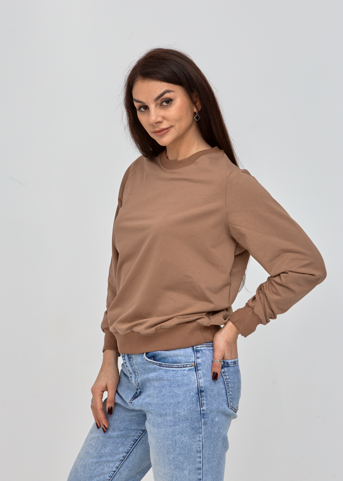 Класичний жіночий світшот великих розмірів Hector 24210