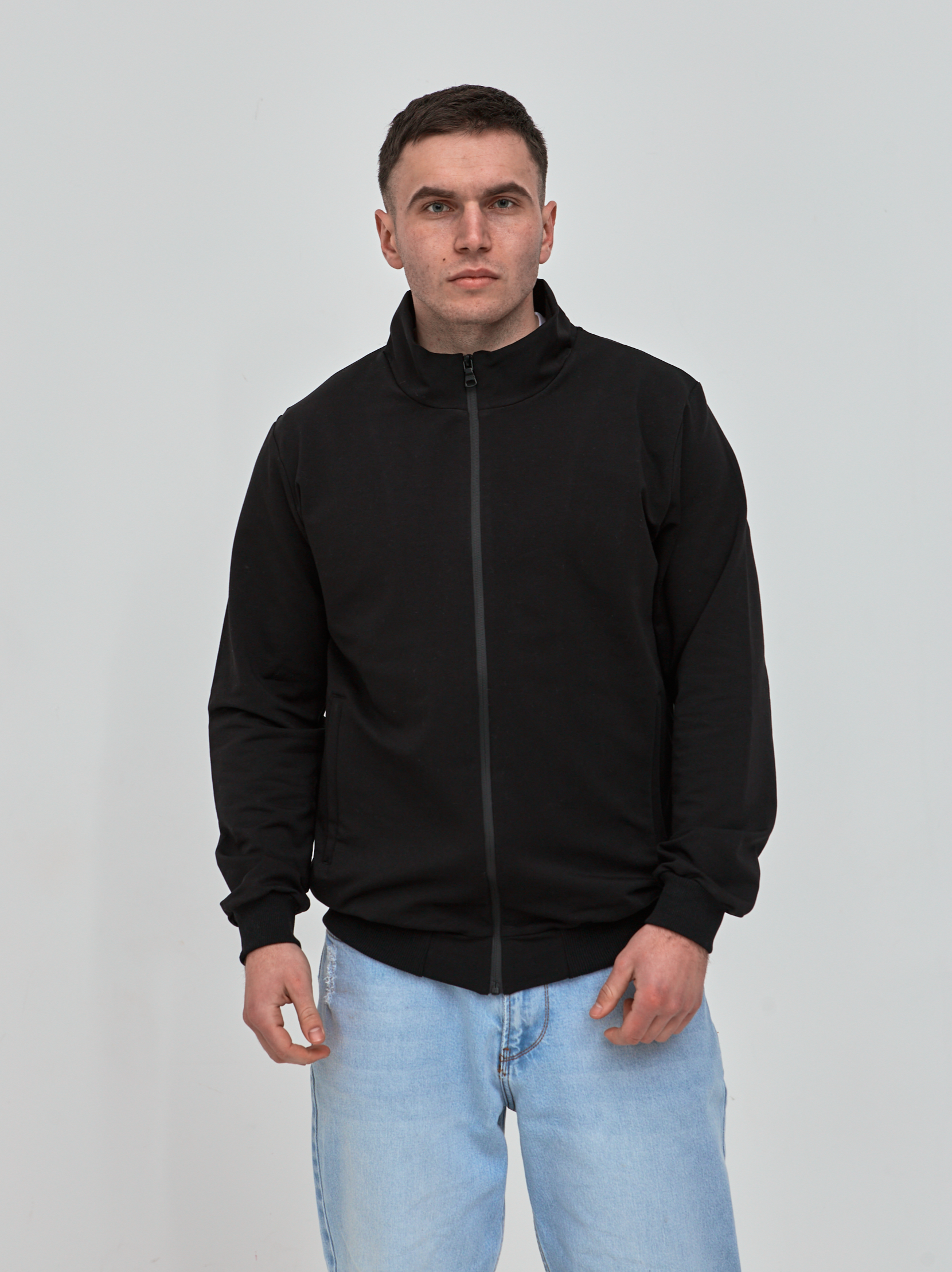 Кофта на молнии больших размеров Hector 18156