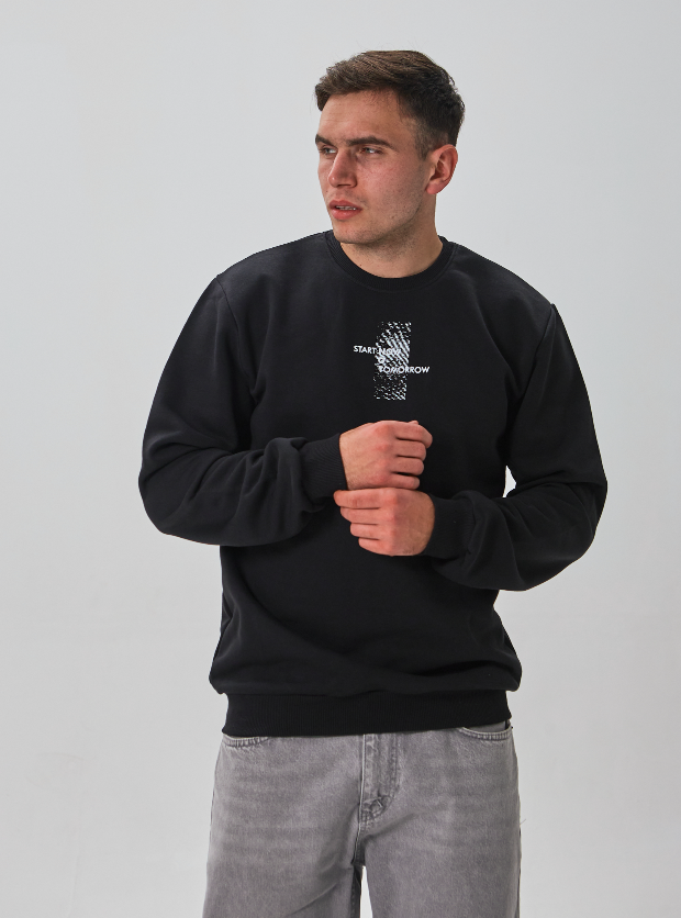 Теплий чоловічий світшот START NOW O TOMORROW 30612