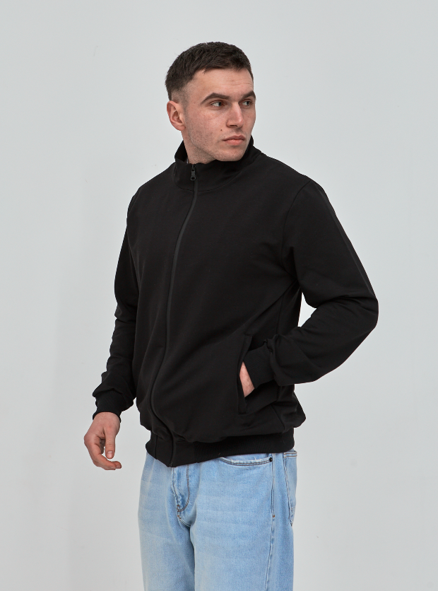 Кофта на застежке с воротником-стойкой Hector 17329