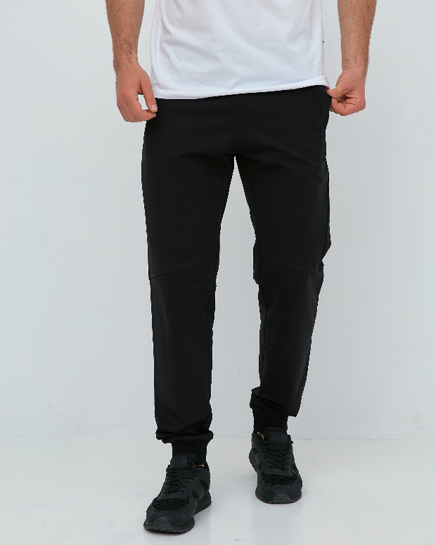 Штани "різані" на манжетах з кишенями на застібці 19000