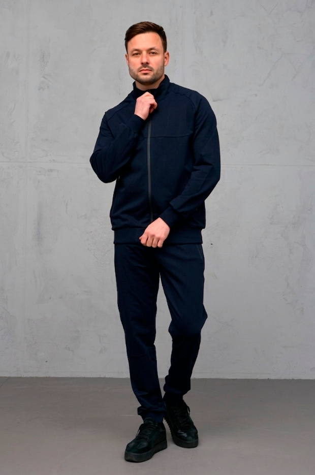 Спортивный костюм на молнии без капюшона 17419