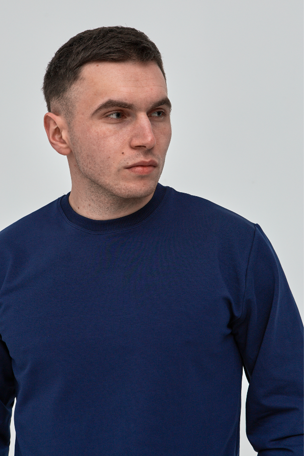 Однотонный мужской свитшот 17081