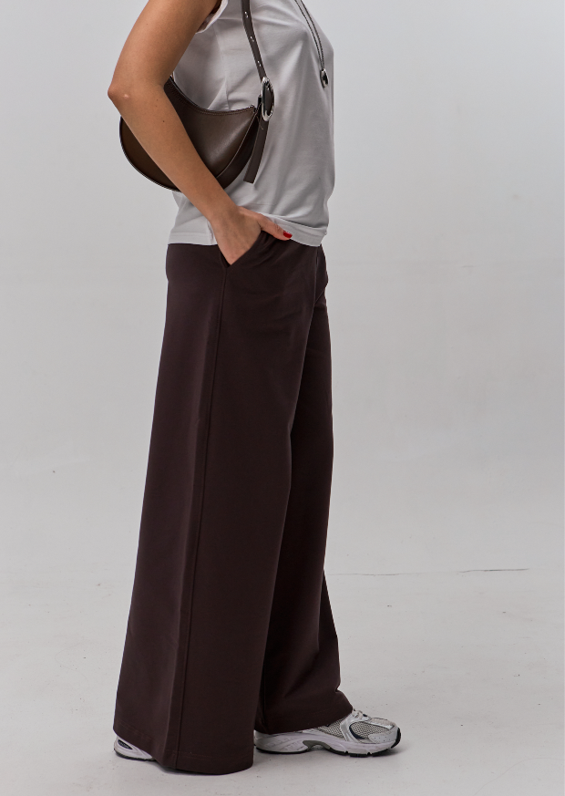 Трендовые женские брюки палаццо 24069