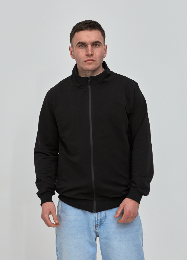 Кофта на застежке с воротником-стойкой Hector 17329