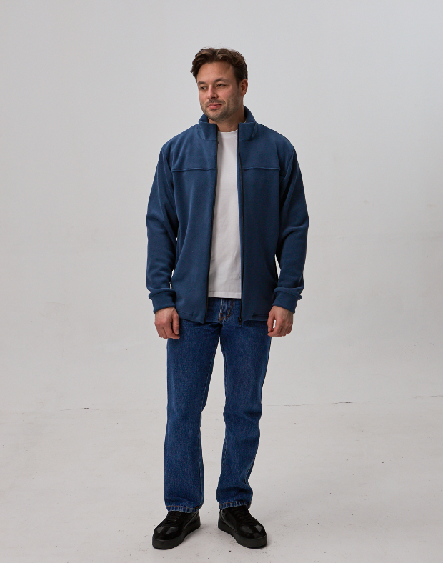 Мужская кофта флисовая на застежке 30480