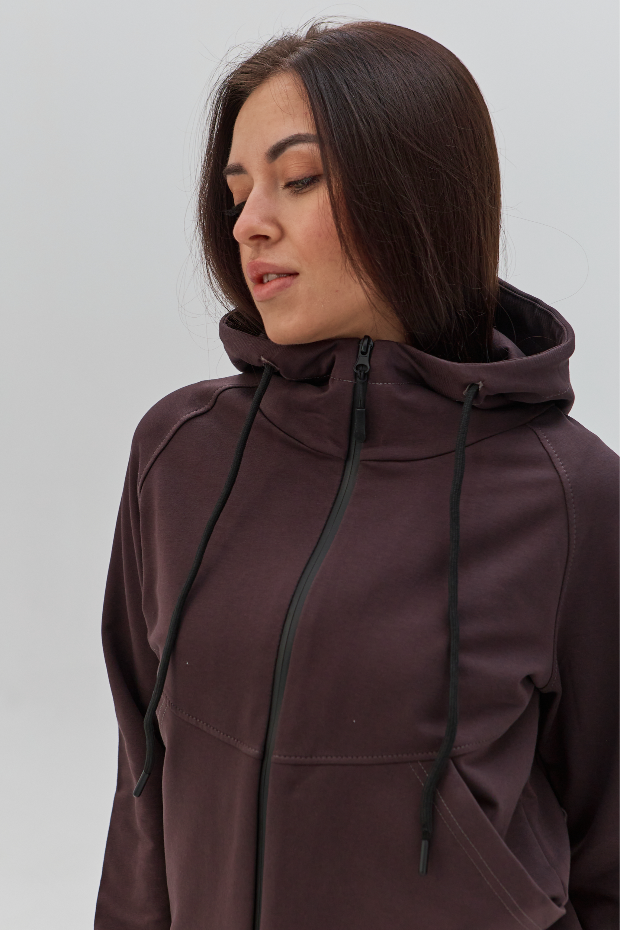 Женский спортивный костюм с кофтой на молнии 24083