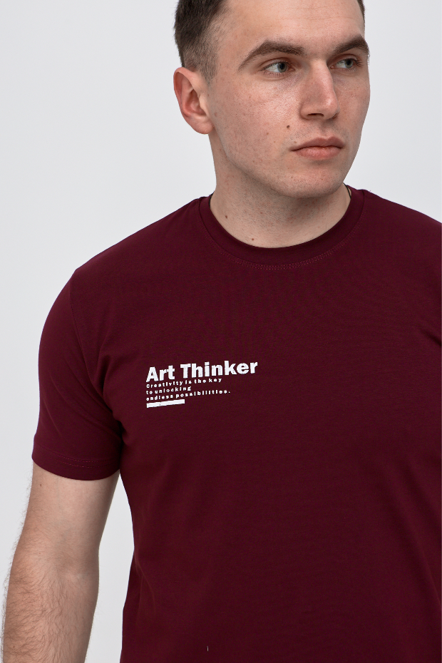 Футболка с аккуратным принтом ART THINKER 42024