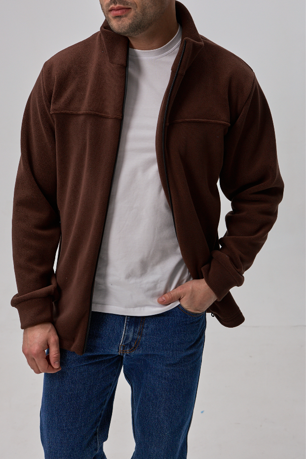 Мужская кофта флисовая на застежке 30480