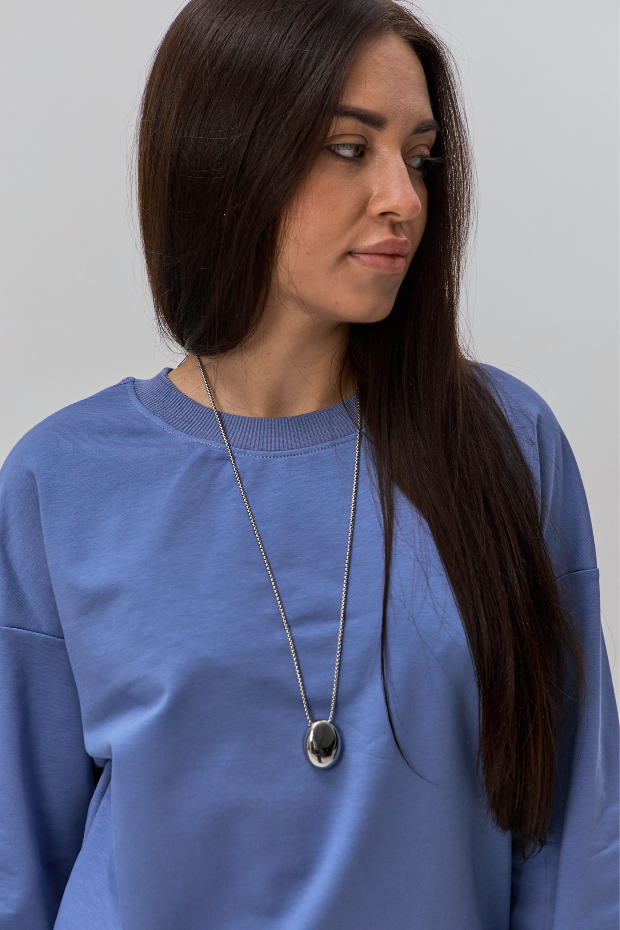 Женский свитшот опущенное плече oversize Hector 24049