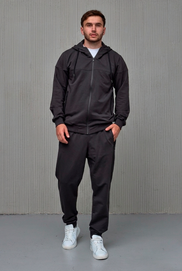 Костюм на молнии больших размеров с высоким воротом 18501