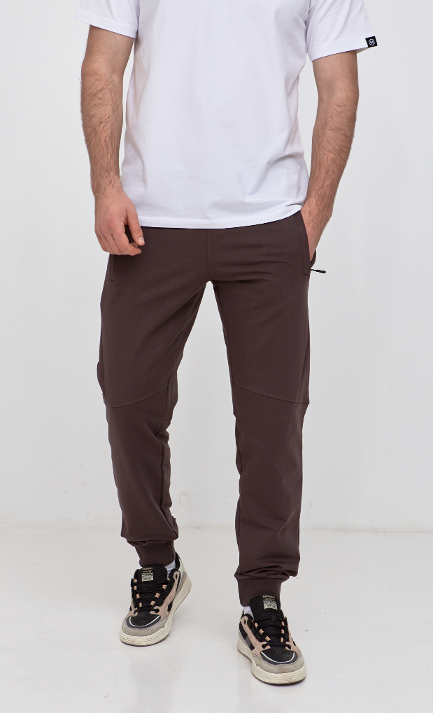 Штани "різані" на манжетах з кишенями на застібці 19000