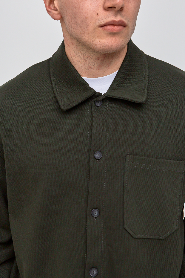 Мужской oversize костюм: рубашка с пуговицами и брюки на резинках 17436