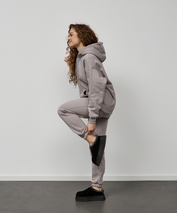 Теплий жіночий костюм oversize на манжетах-резинках Hector 24108