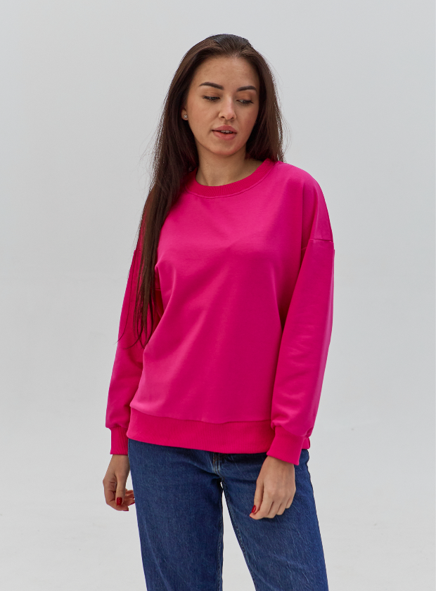 Женский свитшот опущенное плече oversize Hector 24049