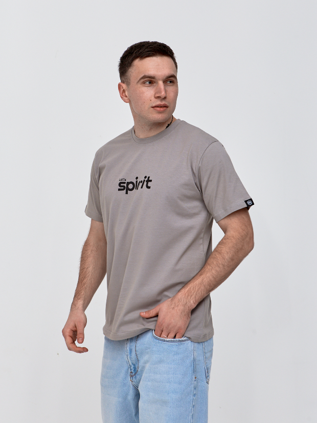 Футболка великих розмірів з оригінальним принтом LET'S SPIRIT Hector 40665