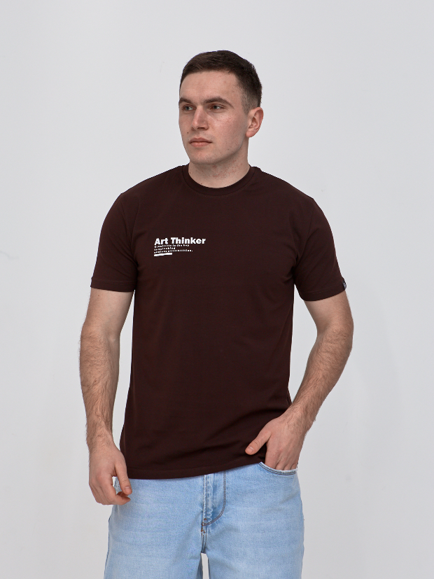 Футболка с аккуратным принтом ART THINKER 42024