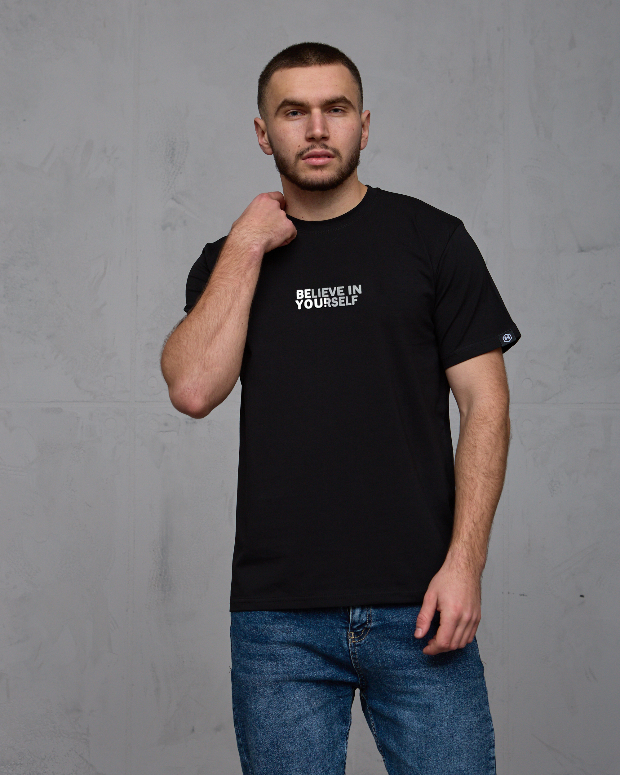 Футболка больших размеров BELIEV IN YOURSELF 40634