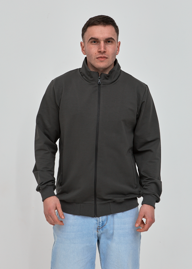 Кофта на молнии больших размеров Hector 18156